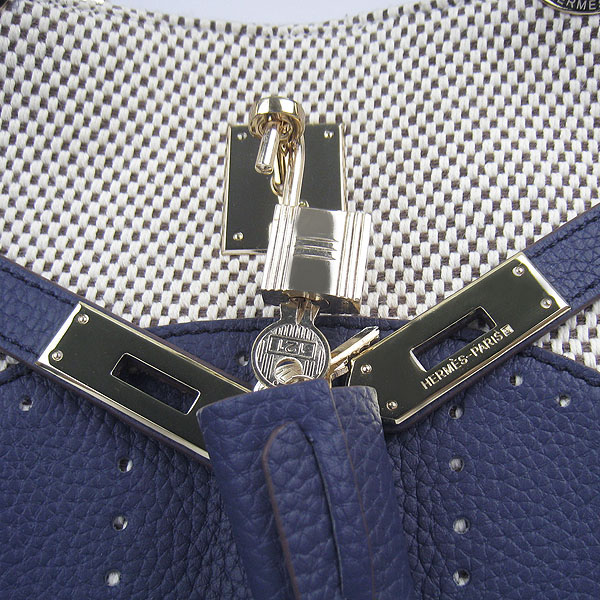 Fake Hermes New Arrival Double-duty handbag Dark Blue 60668